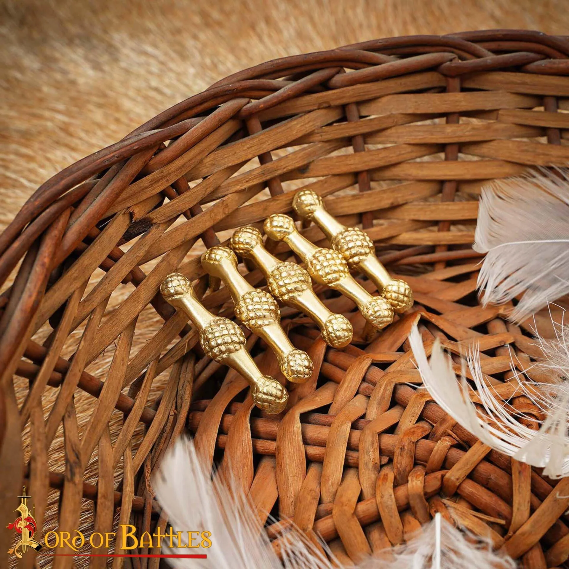 Pack de 5 Monturas Medievales de Latón Decorativas