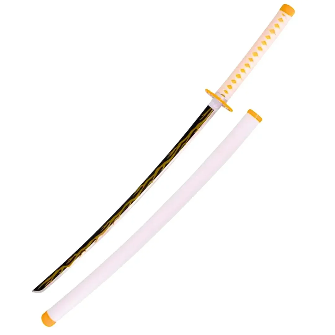 Pack Héroes del Amanecer con 3 Katanas de acero Kimetsu No Yaiba y Expositor - Image 4