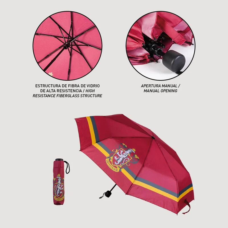Paraguas Manual Plegable Gryffindor Harry Potter 53Cm - Image 5