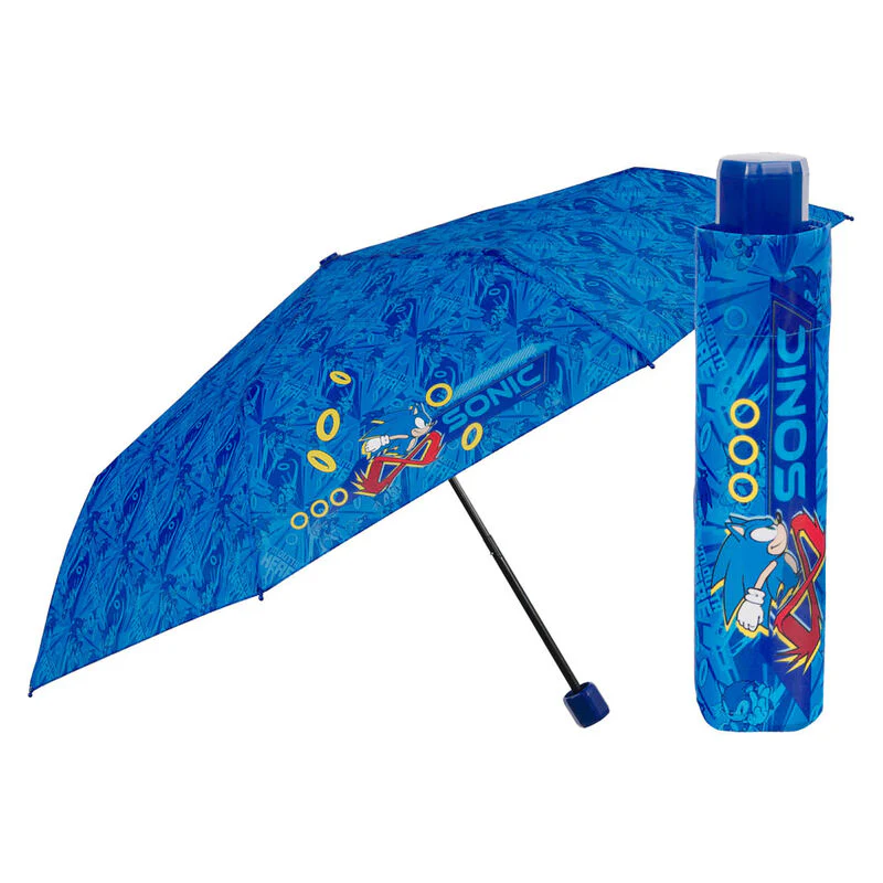 Paraguas Plegable Manual Sonic The Hedgehog 50Cm