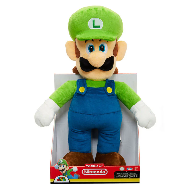 Peluche Jumbo Luigi Super Mario Nintendo 50Cm