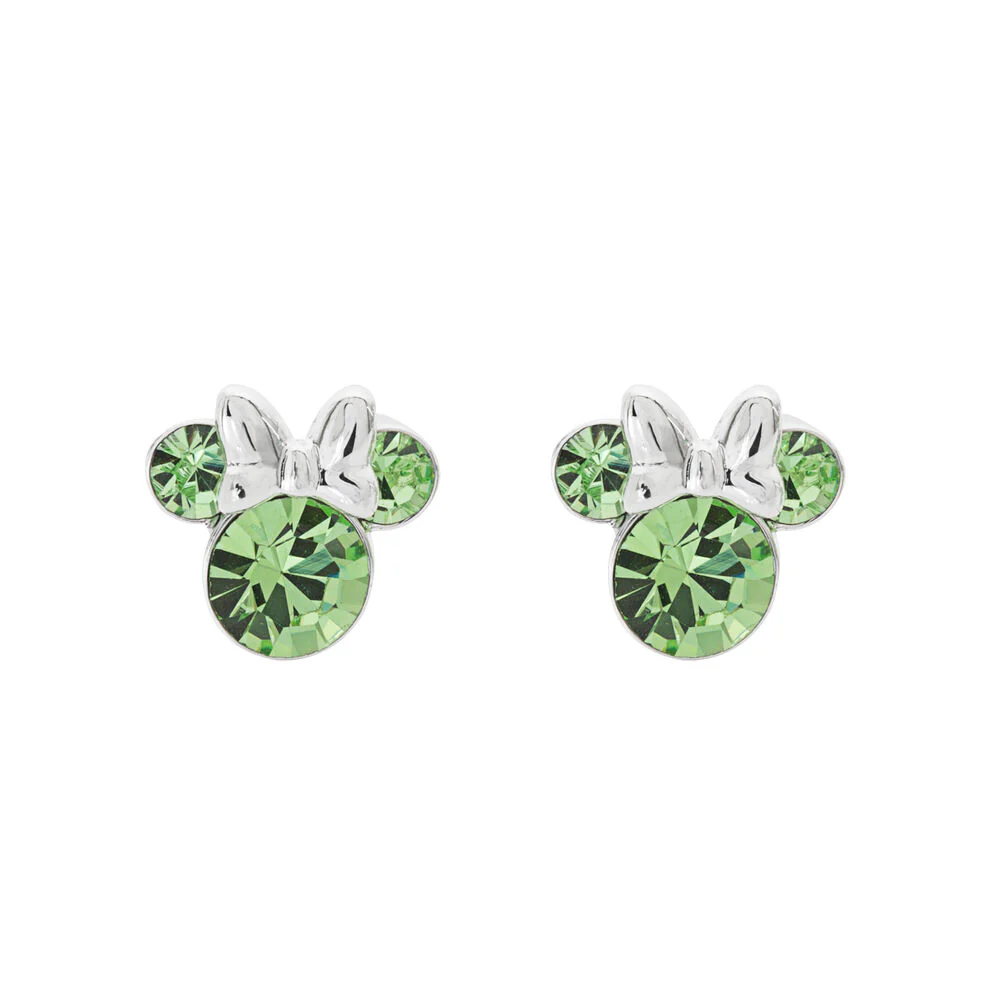 Pendientes Agosto Minnie Disney Plata
