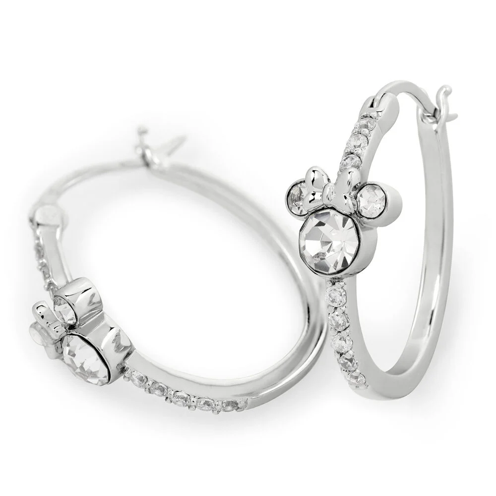 Pendientes Aro Minnie Disney Plata - Image 2