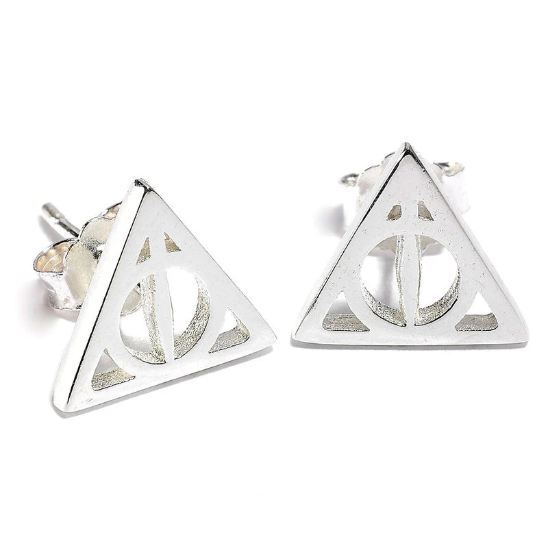 Pendientes Deathly Hallows Plata - Image 3