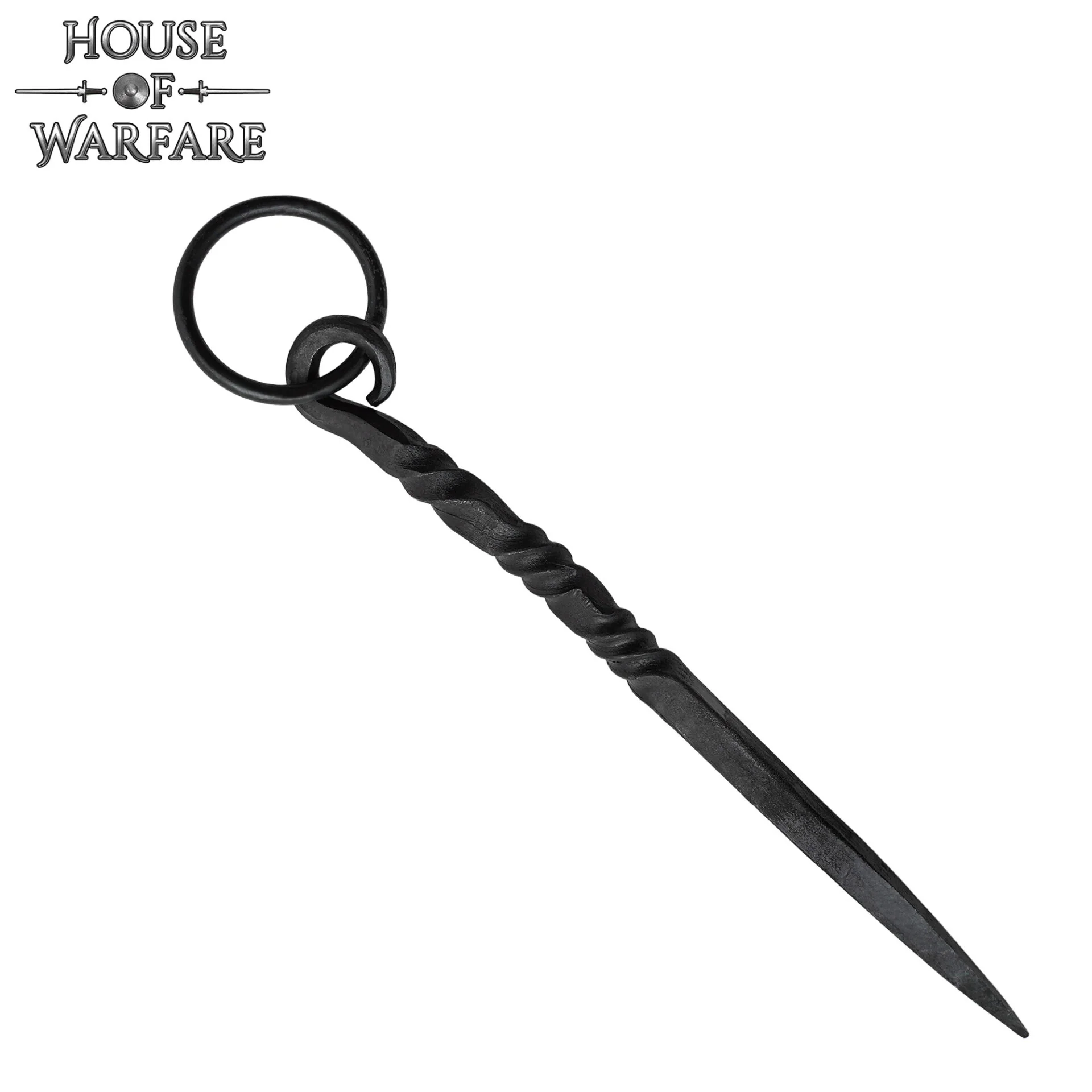 Pica Medieval de Hierro Negro Forjada a Mano - 7 Pulgadas Vikingo Herramienta de Comedor - Image 12