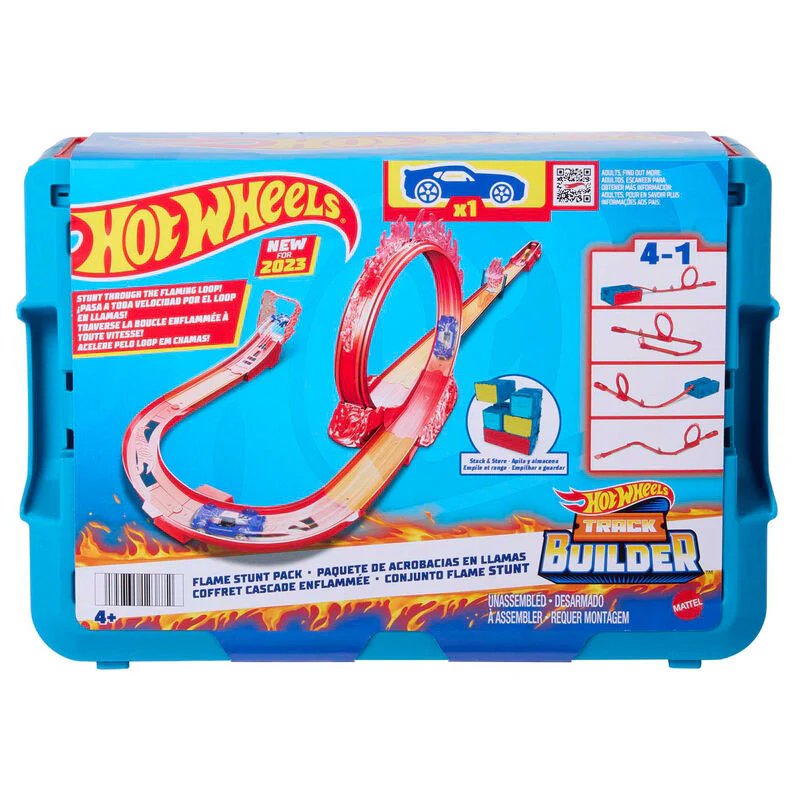 Pista Acrobacias En Llamas Hot Wheels