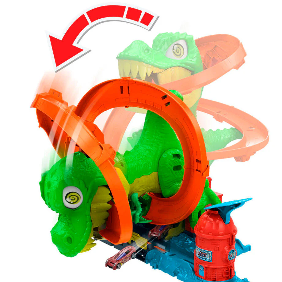 Pista Estacion De Bomberos T-rex City Hot Wheels - Image 3
