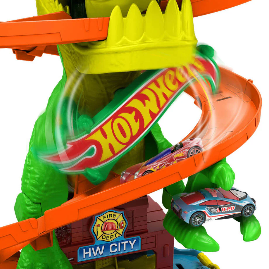 Pista Estacion De Bomberos T-rex City Hot Wheels - Image 4