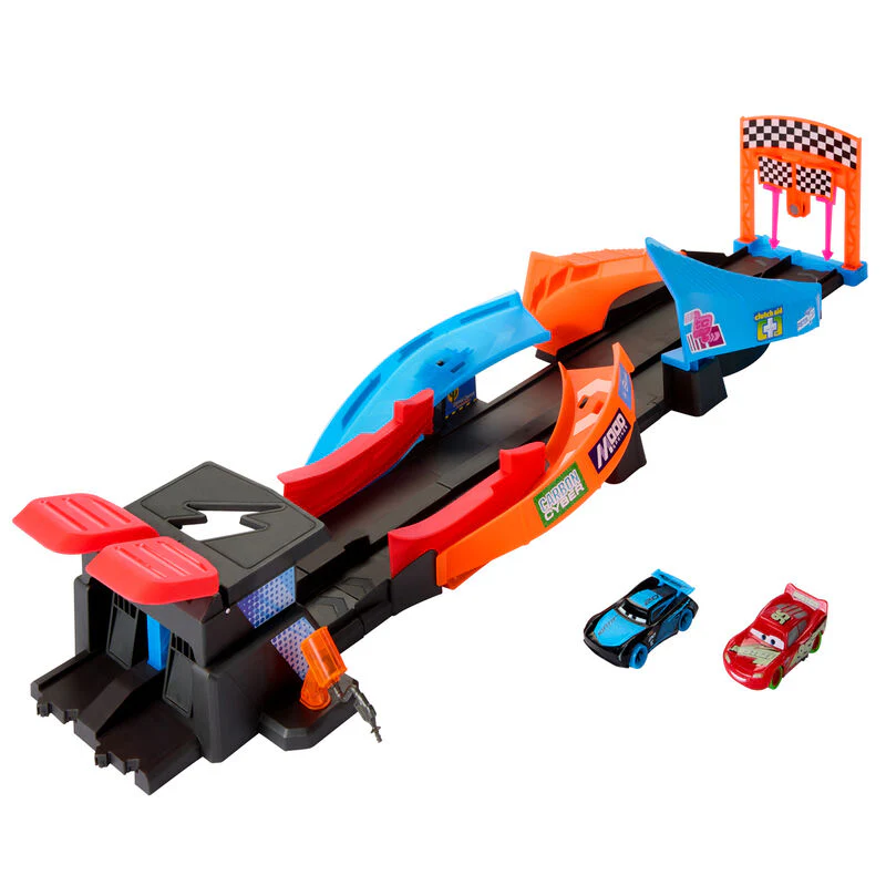 Pista Glow Race Lanza Y Cruza Cars Disney Pixar - Image 2