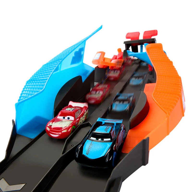 Pista Glow Race Lanza Y Cruza Cars Disney Pixar - Image 4