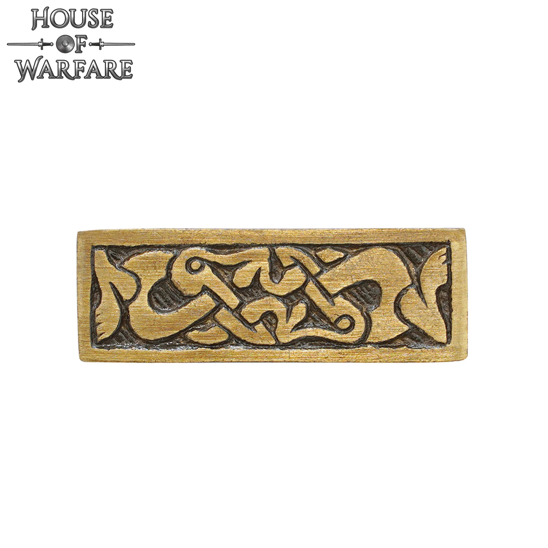 Placa de Montaje de Latón Vikingo - Acabado Antiguo Decoración Nórdica para Cinturón - Image 9