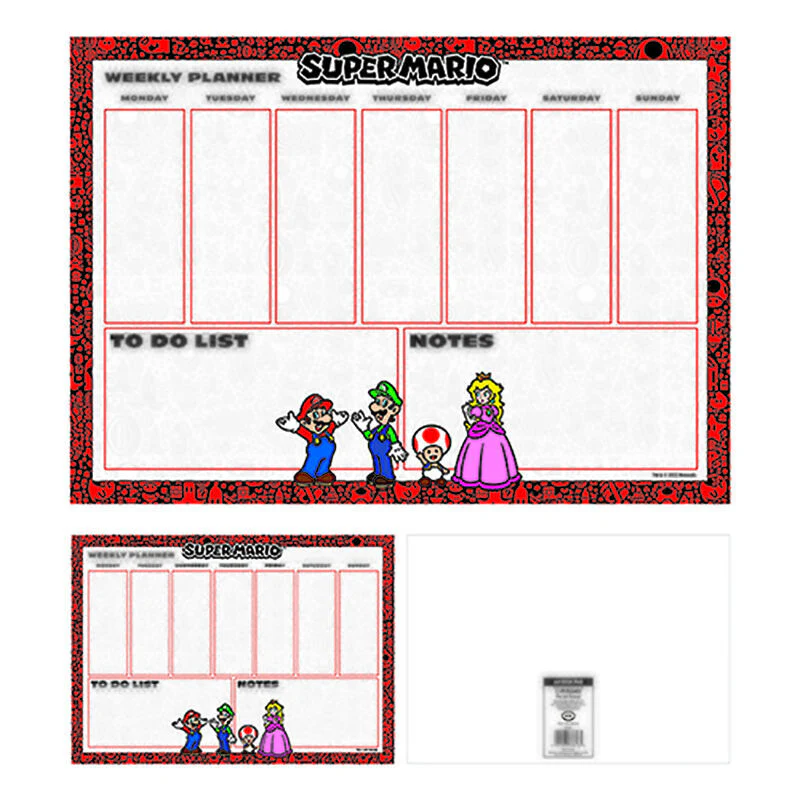 Planificador Semanal A4 Super Mario Bros
