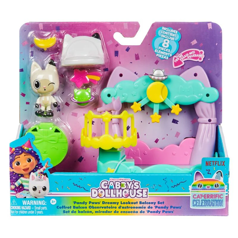 Playset Balcon Pandy Paws La Casa De Muñecas De Gabby
