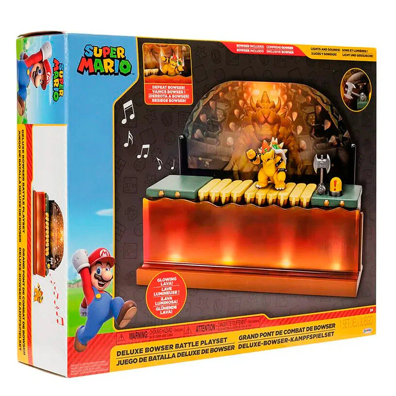 Playset Batalla Contra Bowser Deluxe Super Mario Bros