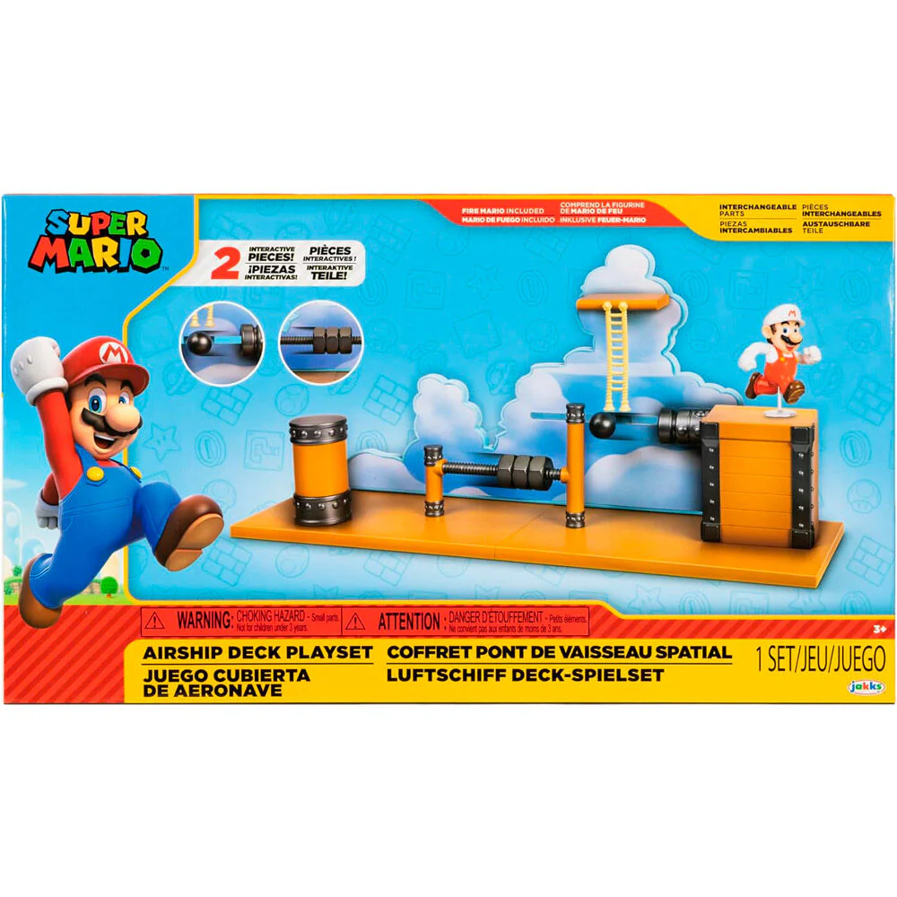 Playset Cubierta De La Aeronave Super Mario Bros