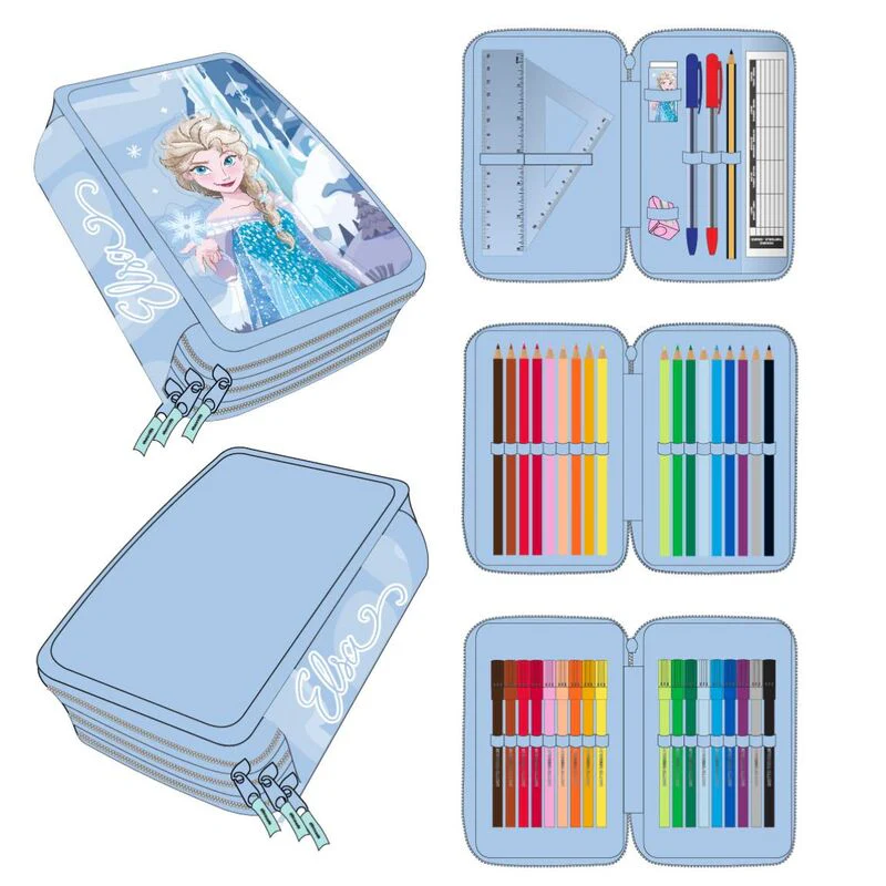 Plumier Frozen Disney Triple 2