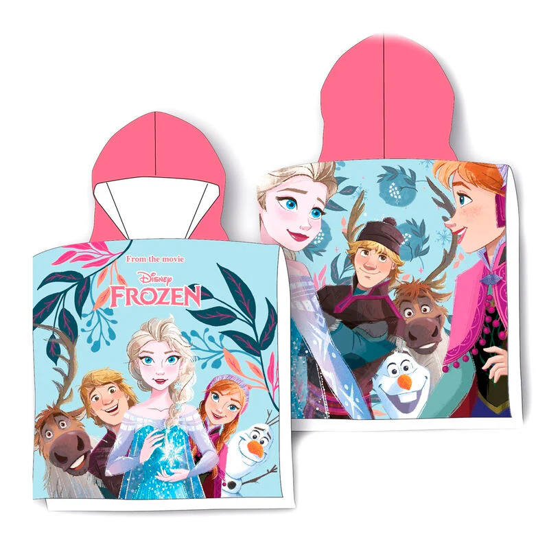 Poncho Toalla Frozen Disney Microfibra