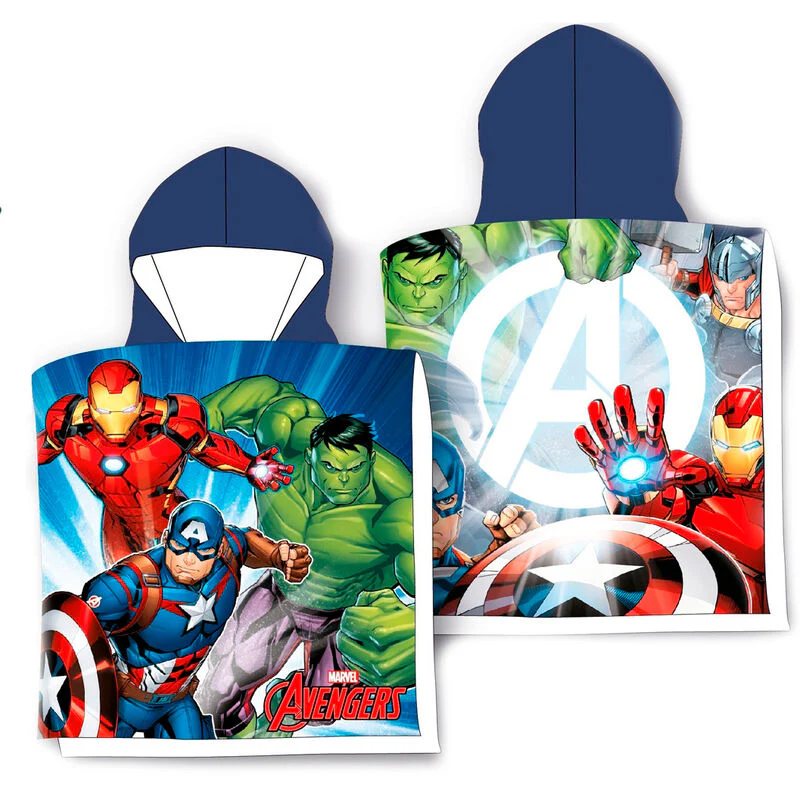 Poncho Toalla Vengadores Avengers Marvel Microfibra