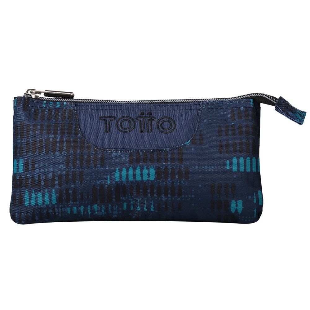 Portatodo Azul Jaspeado  Triple