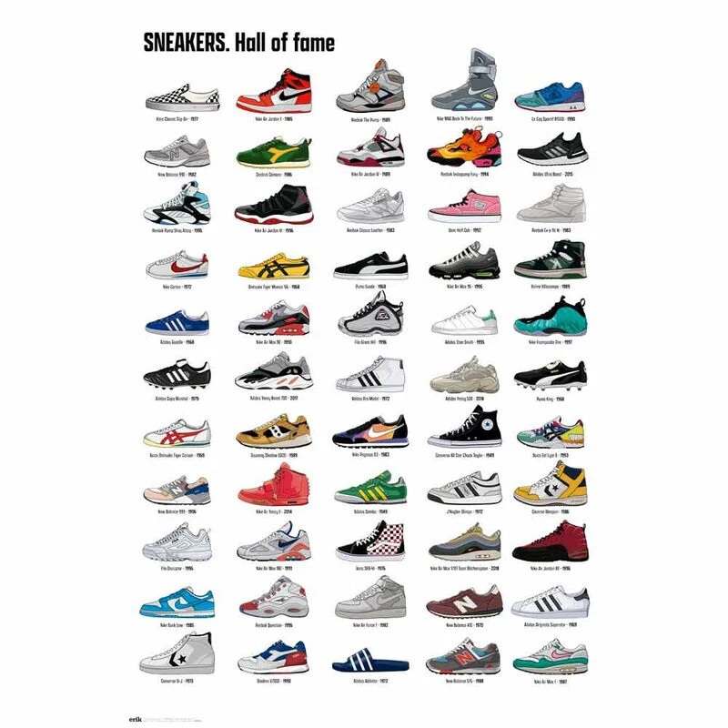 Poster Salon De La Fama Zapatillas Deportivas