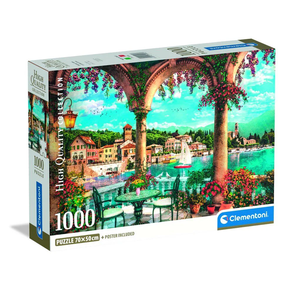 Puzzle Balcony View Of Lake Como High Quality 1000Pzs - Image 2