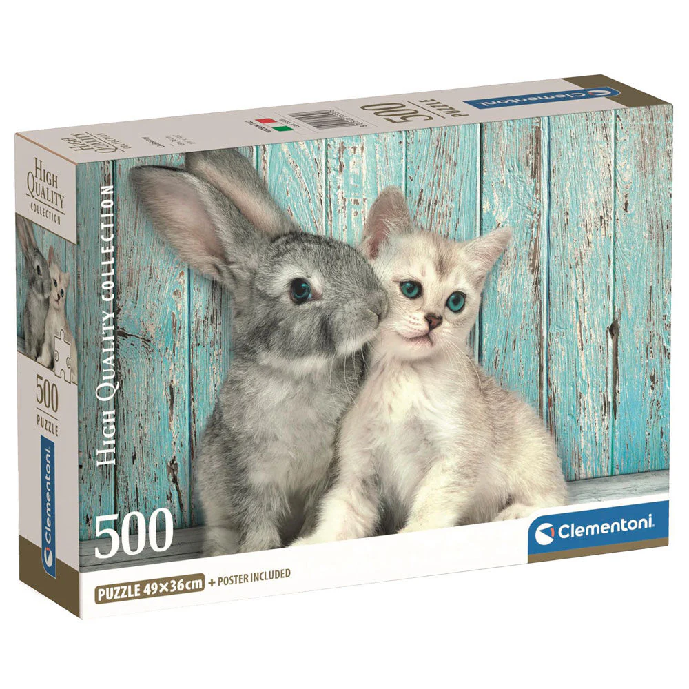 Puzzle Cat & Bunny High Quality 500Pzs
