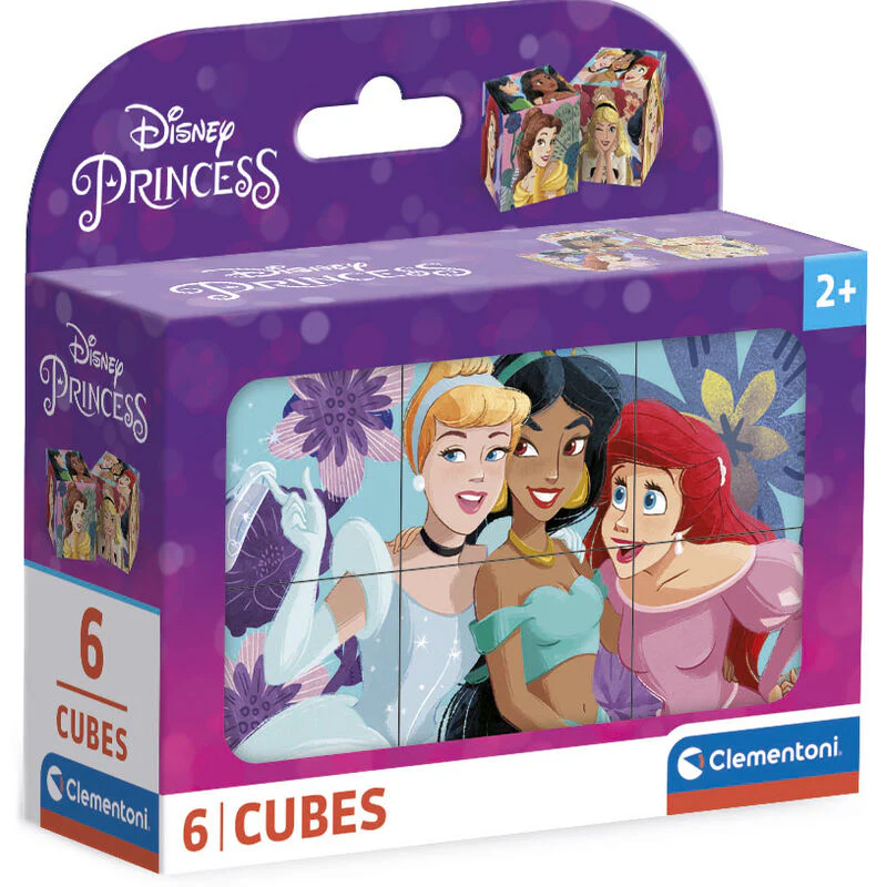 Puzzle Cubo Princesas Disney 6Pzs