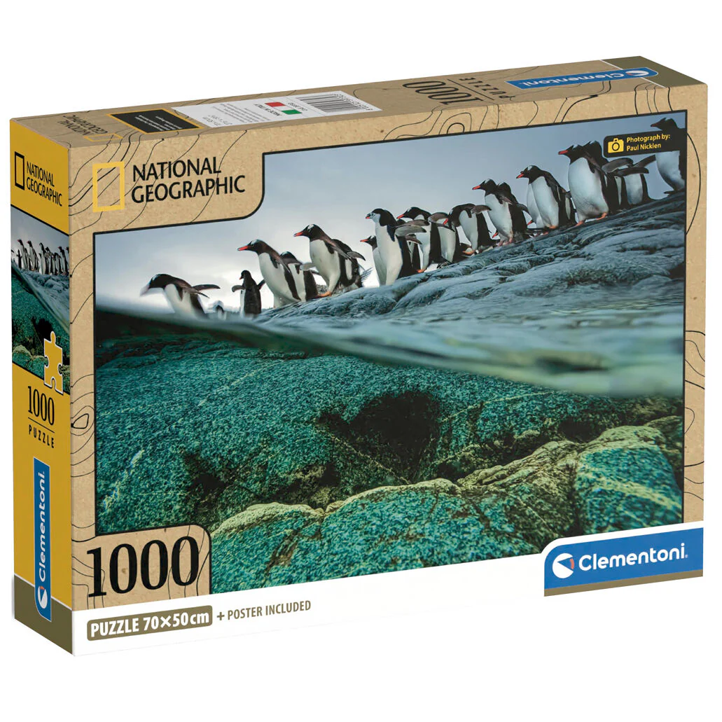 Puzzle Gentoo Penguins National Geographic 1000Pzs