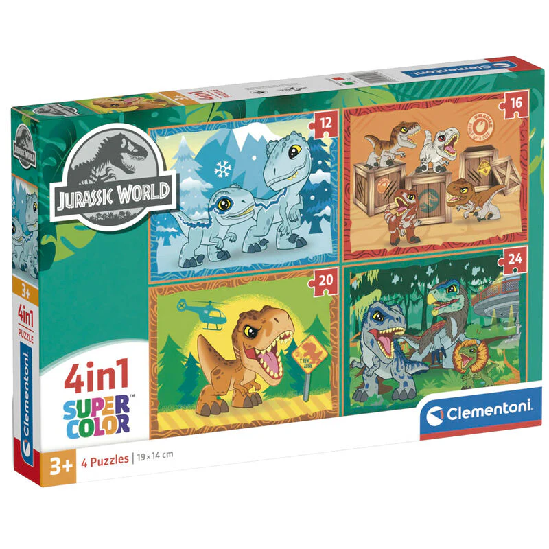 Puzzle Jurassic World 12-16-20-24Pzs