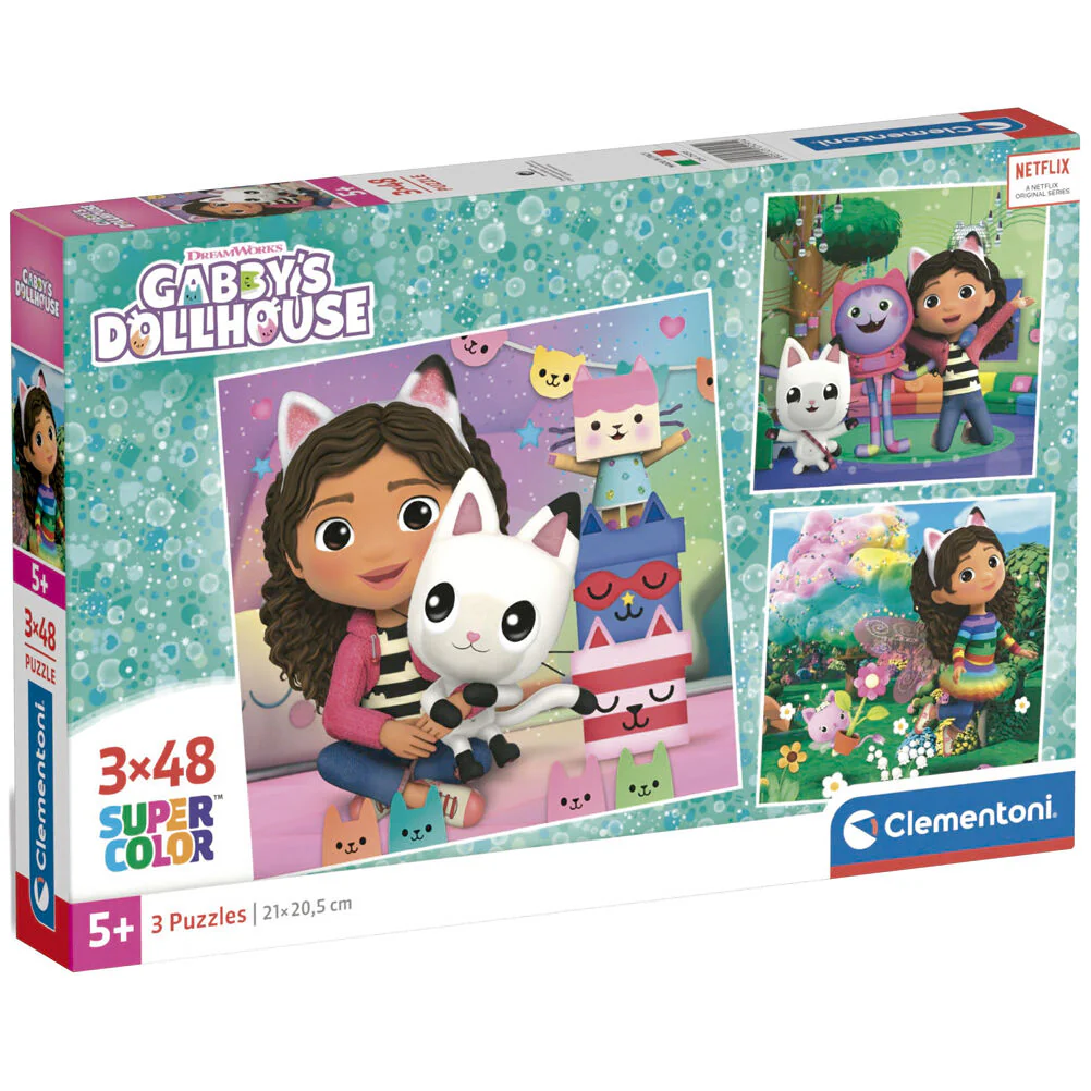 Puzzle La Casa De Muñecas De Gabby 3X48pzs