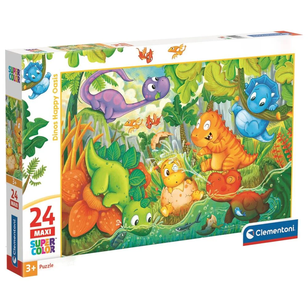 Puzzle Maxi Dinos Happy Oasis 24Pzs