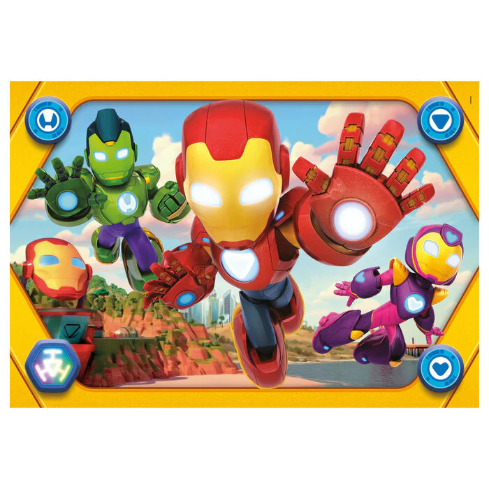 Puzzle Maxi Iron Man Y Su Superequipo Marvel 104Pzs - Image 2