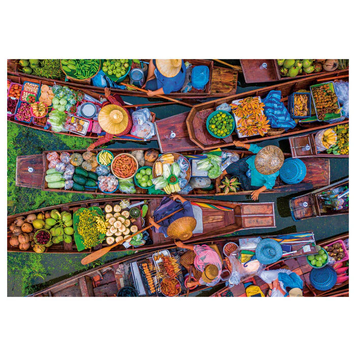 Puzzle Mercado Flotante Tailandes 1000Pzs - Image 2