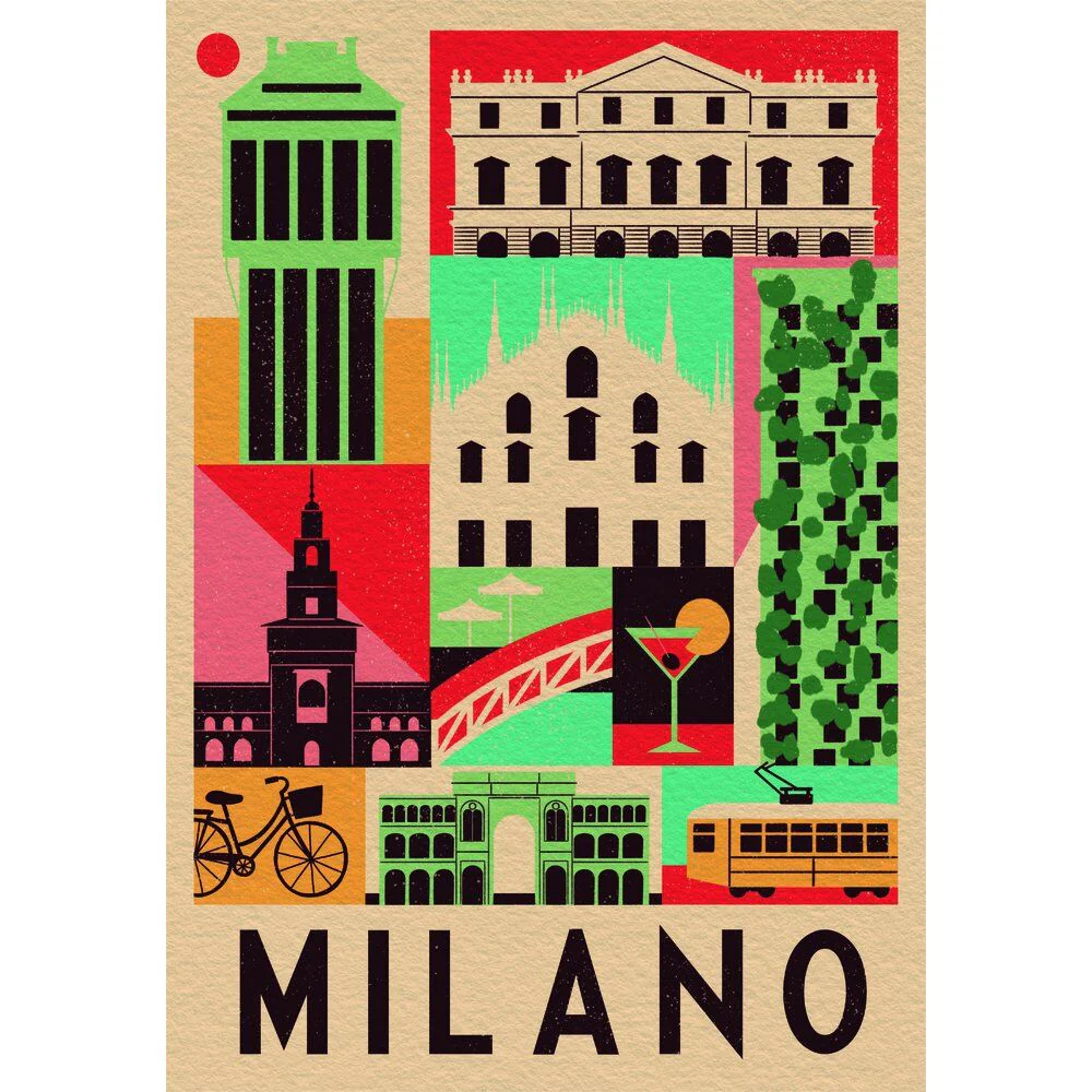 Puzzle Milan Style In The City 1000Pzs