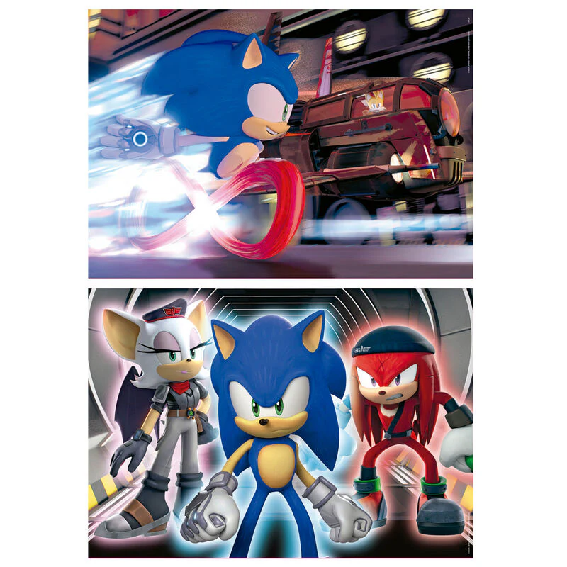 Puzzle Neon Sonic Prime 2X100pzs - Image 2