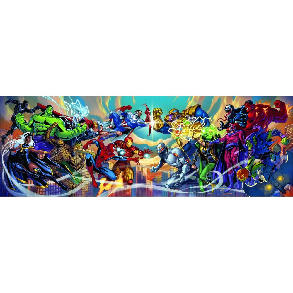 Puzzle Panorama Heroes Vs Villanos Marvel 1000Pzs - Image 2