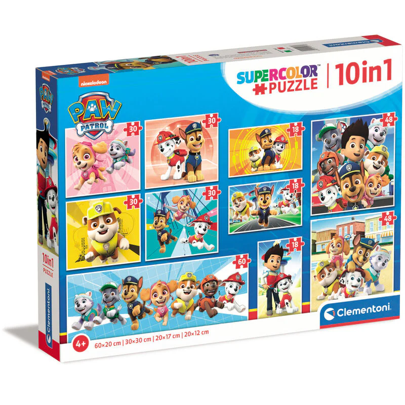 Puzzle Patrulla Canina Paw Patrol 18+30+48+60Pzs
