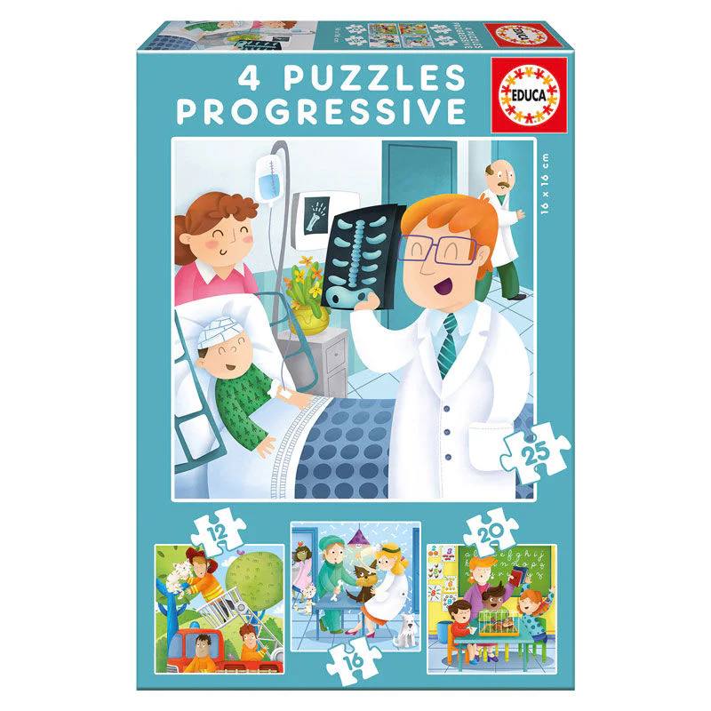Puzzle Progresivo De Mayor Quiero Ser 12-16-20-25Pzs