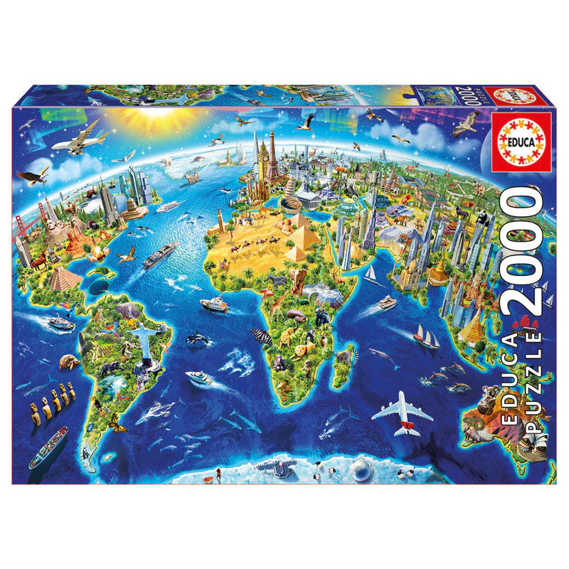 Puzzle Simbolos Del Mundo 2000Pzs