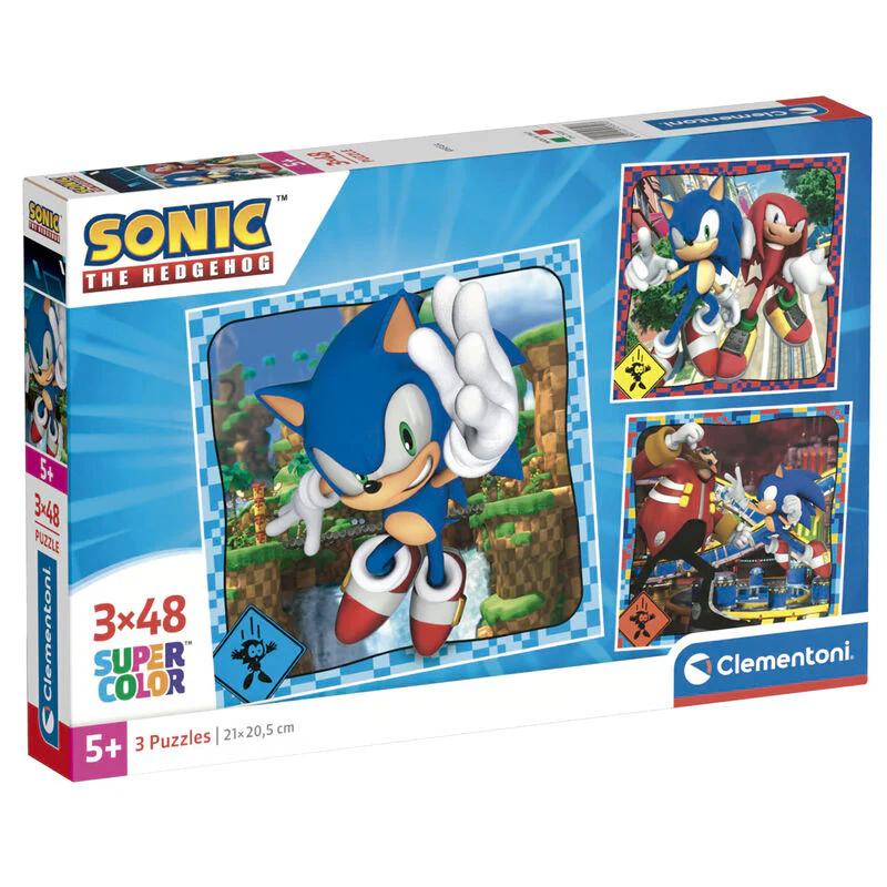 Puzzle Sonic The Hedgehog 3X48pzs