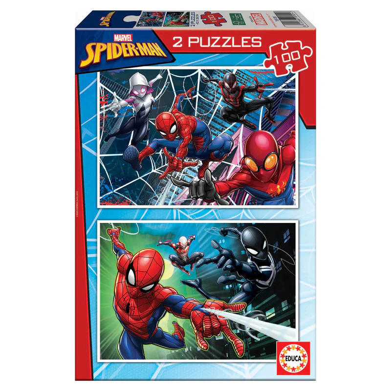 Puzzle Spiderman Marvel 2X100pzs