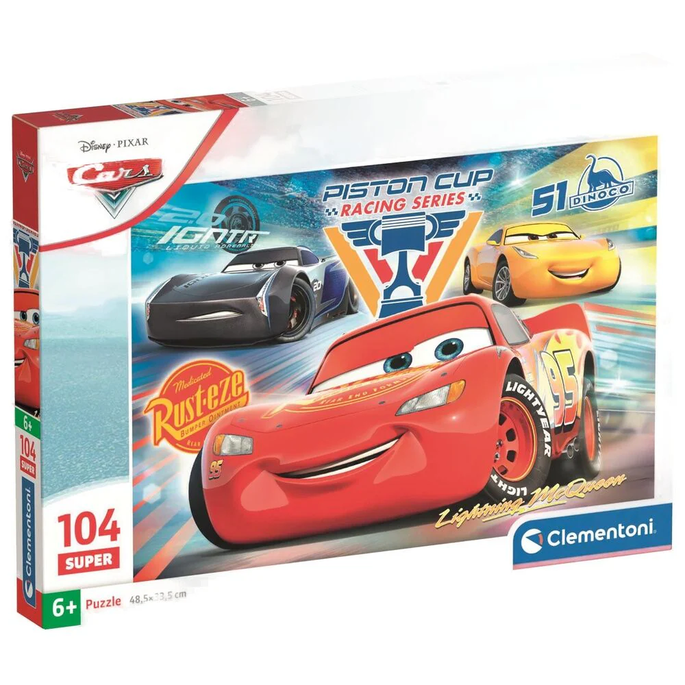 Puzzle Super Cars Disney Pixar 104Pzs