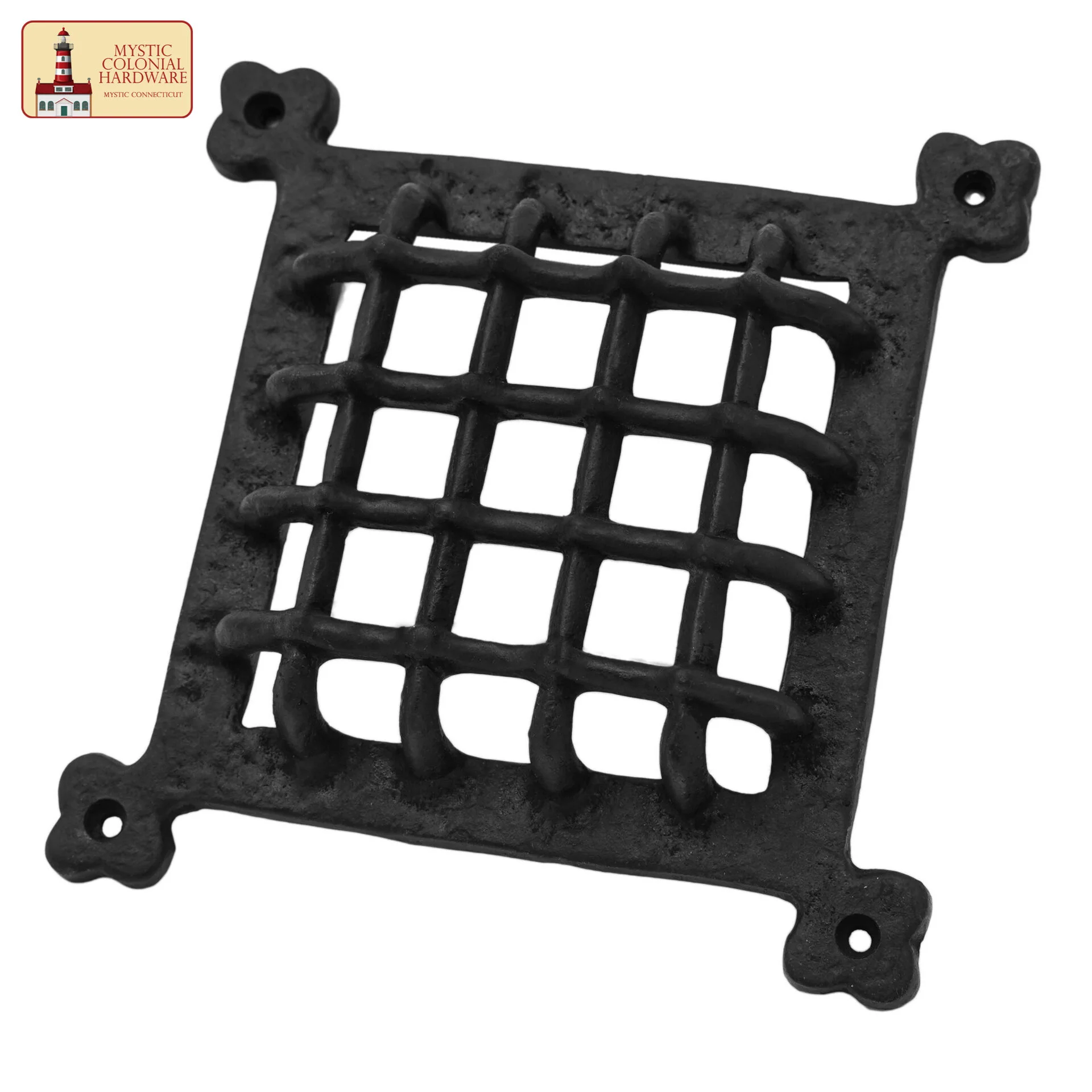 Rejilla Decorativa de Hierro Fundido Macizo de Mystic Colonial Hardware - Cubierta de Ventilación Rústica para Armarios, Persianas, Puertas y Salidas de Aire - Image 4