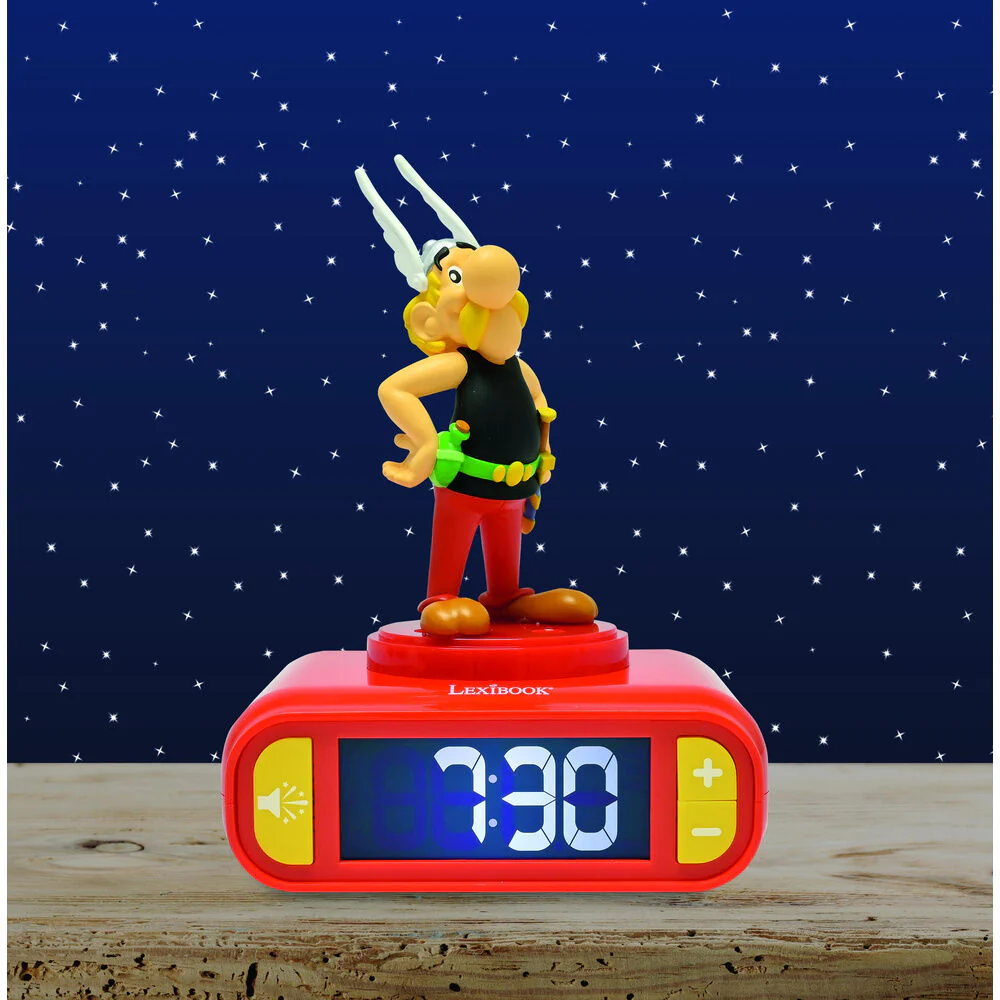 Reloj Despertador Luz Nocturna 3D Asterix - Image 5