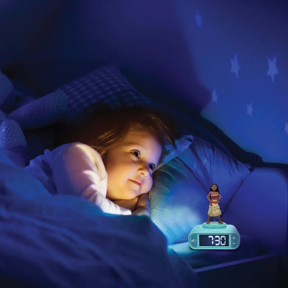 Reloj Despertador Luz Nocturna 3D Vaiana Moana Disney - Image 6