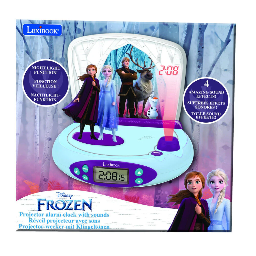 Reloj Despertador Proyector 3D Frozen Disney - Image 5