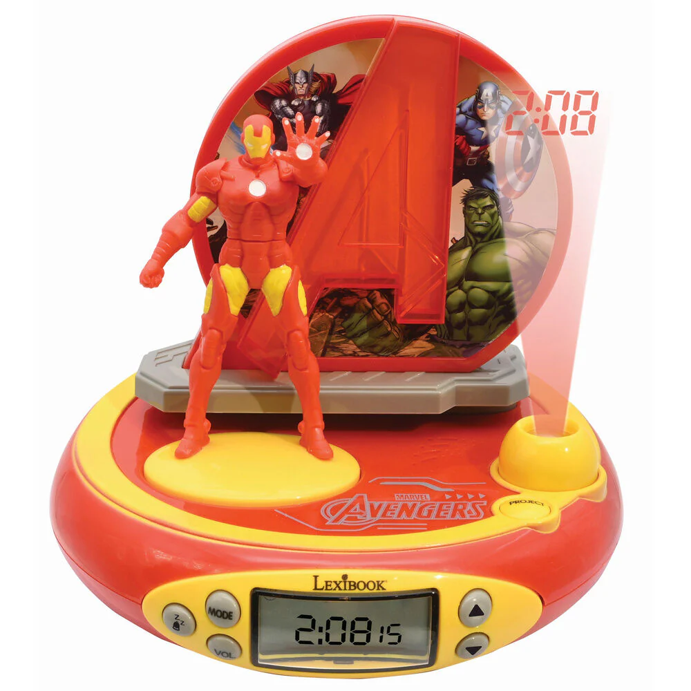 Reloj Despertador Proyector 3D Iron Man Vengadores Avengers Marvel - Image 6