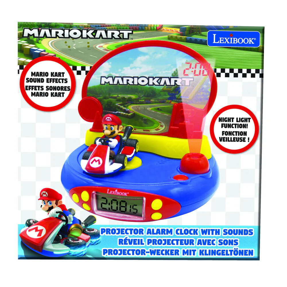 Reloj Despertador Proyector 3D Mario Kart Nintendo - Image 6