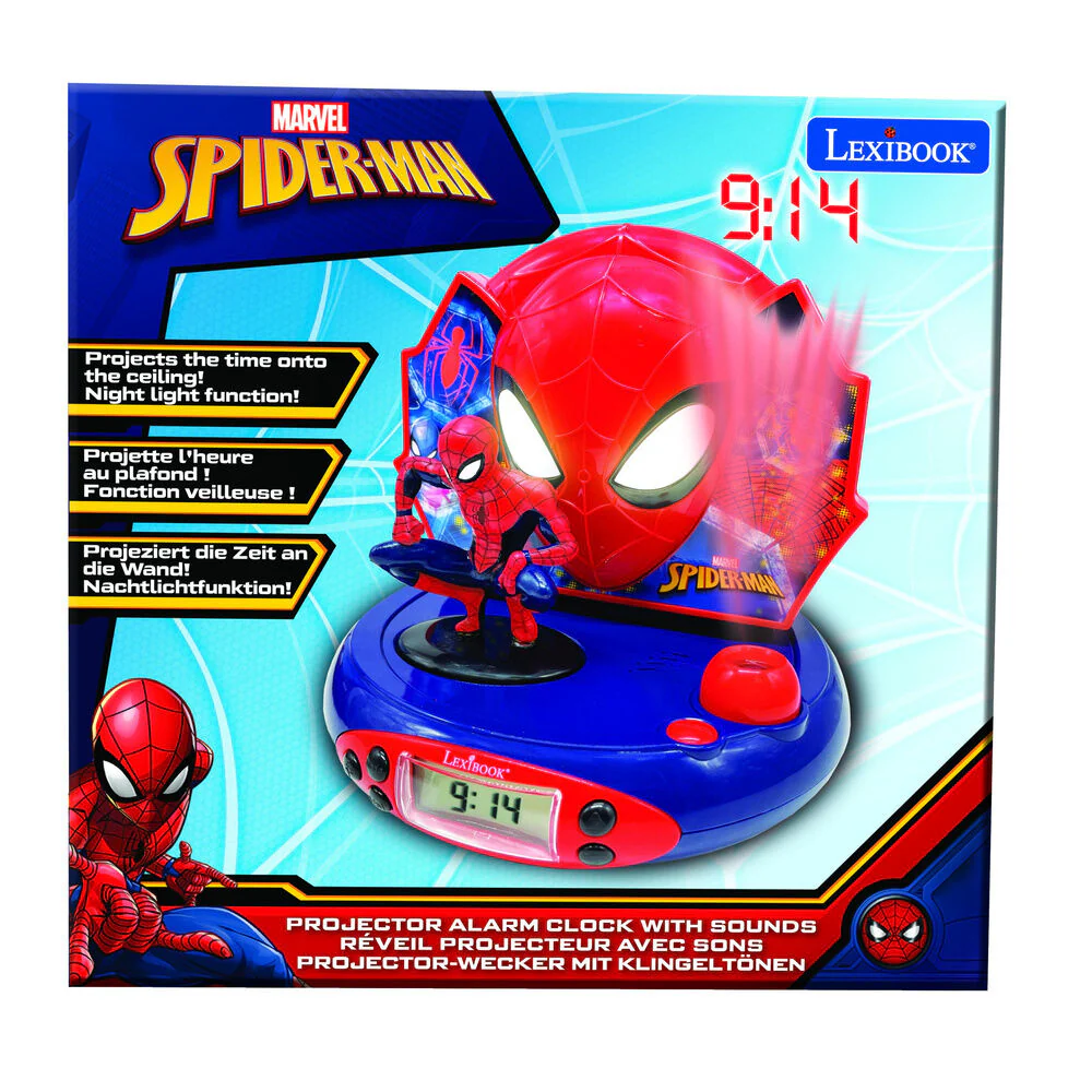 Reloj Despertador Proyector 3D Spiderman Marvel - Image 2