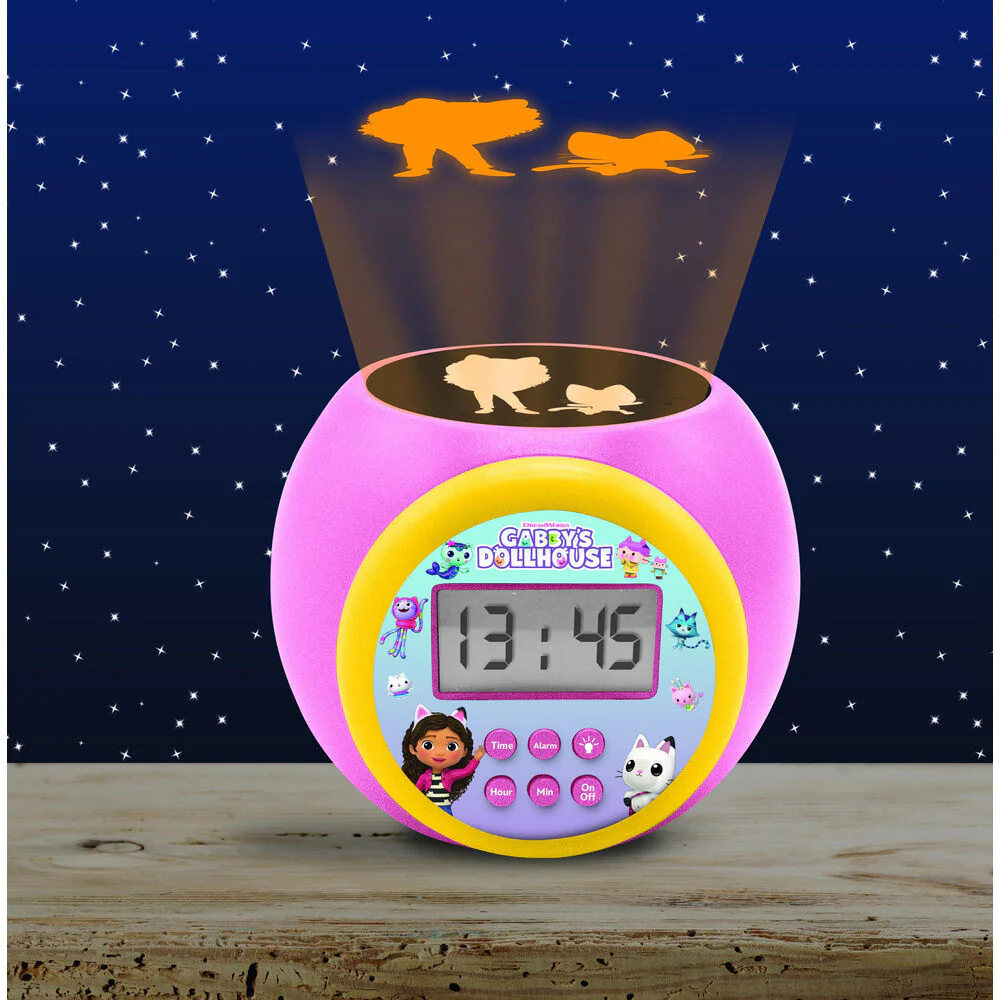 Reloj Despertador Proyector La Casa De Muñecas De Gabby - Image 5